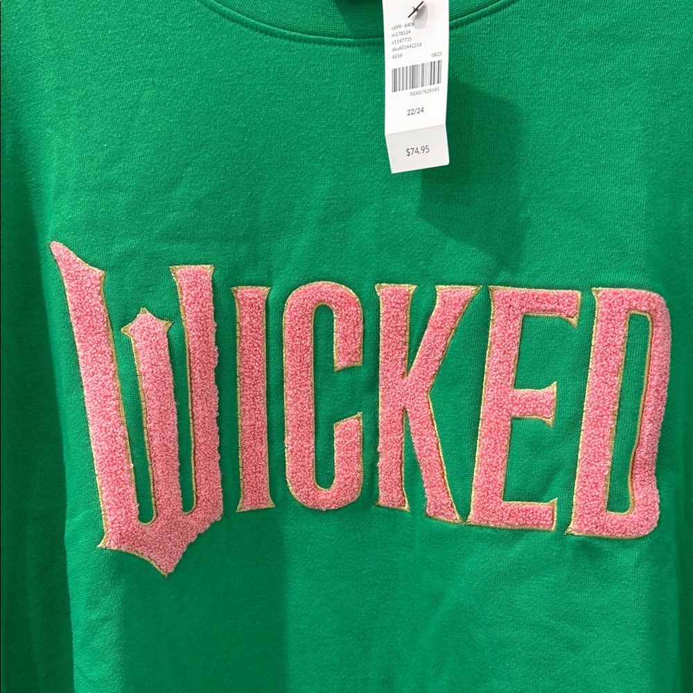 Lane Bryant Green 'Wicked' Sweatshirt - Picture 4 of 5